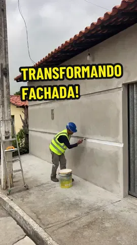 Transformando fachada! #pedreiro #reforma #construcao #obras #fyp 