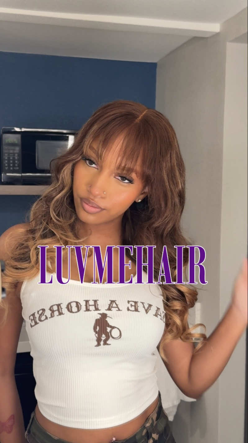 ove a glueless wig!😍  Use code “MY22” for 32% off! link in bio! Hair from: @Luvmehair  Unit: 180% Density Ombre Blonde Highlight Loose Body Wave Glueless 7x6 Closure HD Lace Human Hair Wig with Bangs Pre-Cut Lace • • • #luvme #luvmehair #luvmeforyou #luvmeforreal #gluelesswig 