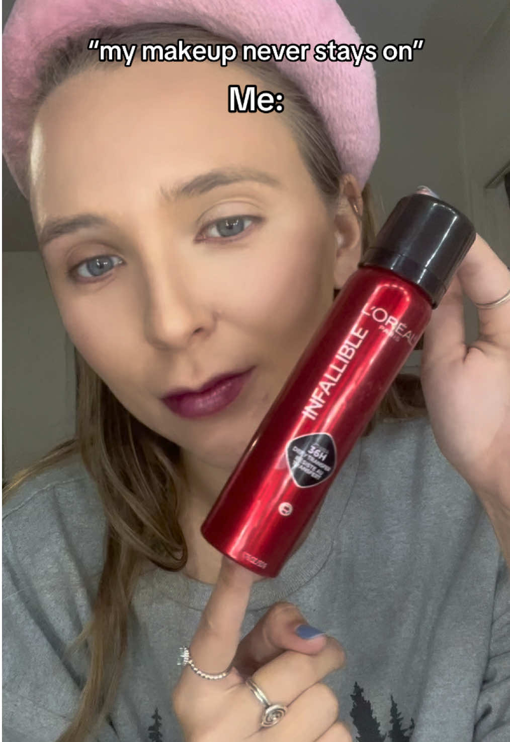 The loreal infallible setting spray NEVER fails #beautymusthaves #beautyfavorites @L’Oréal Paris 