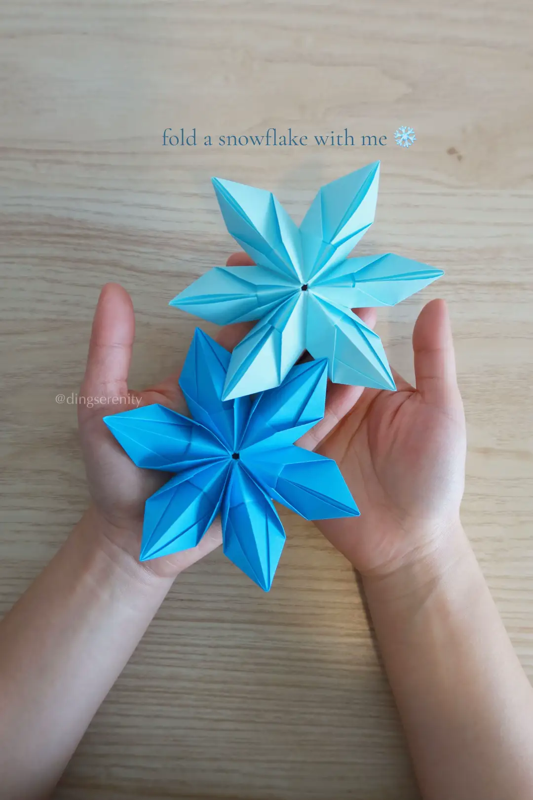 almost Friday yay!! you can find the video tutorial on my IG at dingserenity :))  let me know if you want me to fold anything specific! #origamitutorial #papercraft #origami #origamiflower #easyorigami 