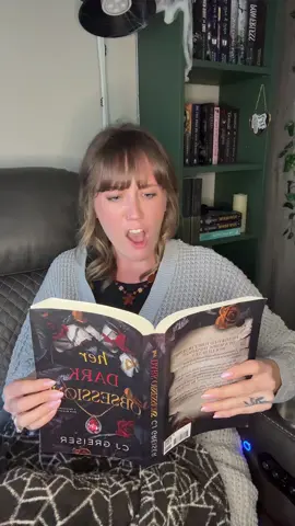 Her Dark Obsessions is literally chapter after chapter of spice. Minimal plot, strictly written for the smut and the filling of every hole at once 🤭 Go check it out! #darkromance #bookishhumor #BookTok #booktokfyp #smuttok 