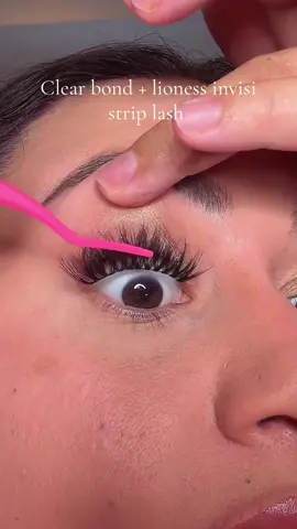 Iioness invisi strip lashes and clear bond drops  #tiktoklive 
