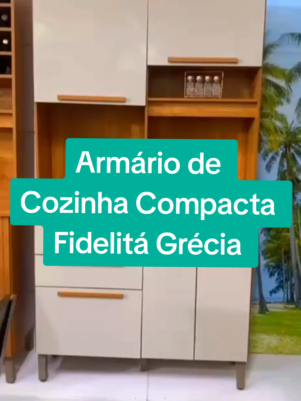 Armário de Cozinha Compacta Fidelitá Grécia 