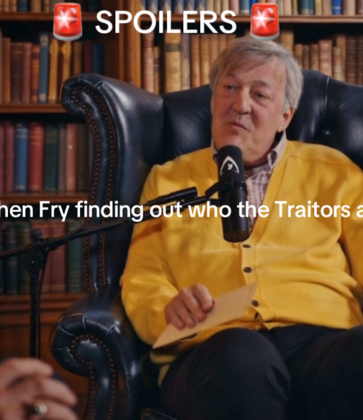 F F S 😭😭 Love him #celebritytraitors #fyp #tvtok #traitors #stephenfry 