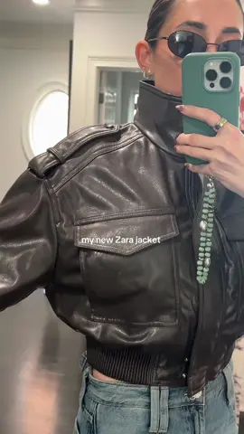New fav #leatherjacket #zara 