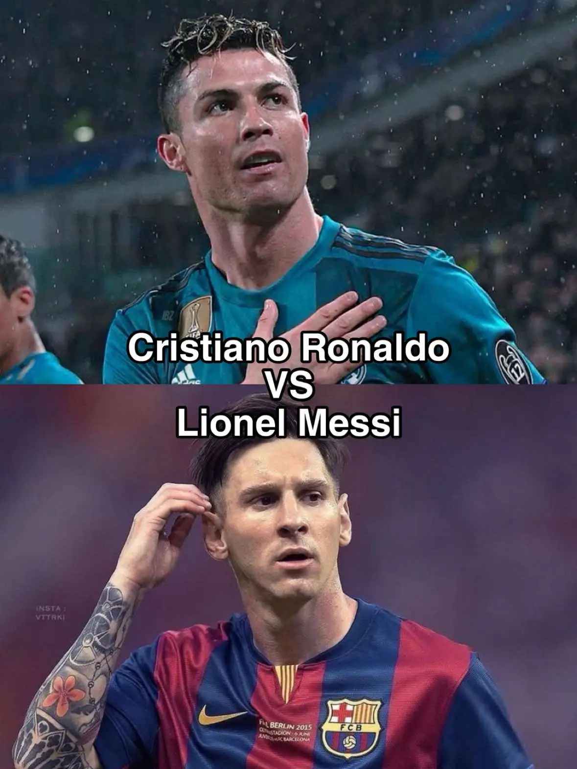 They say CR7 is overrated 💭 but deep down, they all know he’s the standard of greatness ⚡️ The man who turned sweat into legacy, pressure into perfection, and hate into history 🐐🔥 They compare him to Messi — a magician with talent from birth, yes… but Ronaldo? He built himself from nothing, forged by discipline, hunger, and obsession 👑 While Messi was born gifted, Ronaldo became the gift the world never expected 🌍⚽️ He’s not just a player — he’s a mindset, a movement, a legacy that will echo long after the final whistle 🚀🔥 #CR7 #Messi #GOAT #Legend 