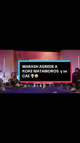 @lamarrash_ agrede a KOKE MATAMOROS y se cae 😂🤣 #viral #trend #elshowdelosgemelos #falete #marrash 