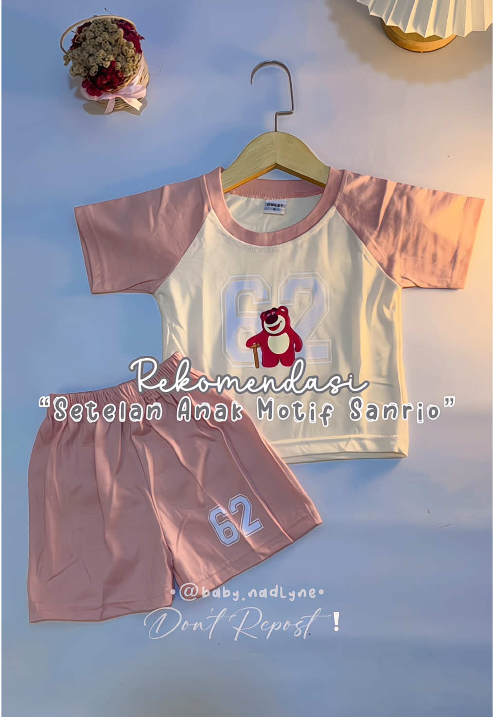 Rekomendasi setelan anak motif sanrio terbaru mommy😍. Lucu bgttt spesial Launching diskon 50%❤️‼️ #setelananak #setelananaklucu #setelananakmurah #sanrio 