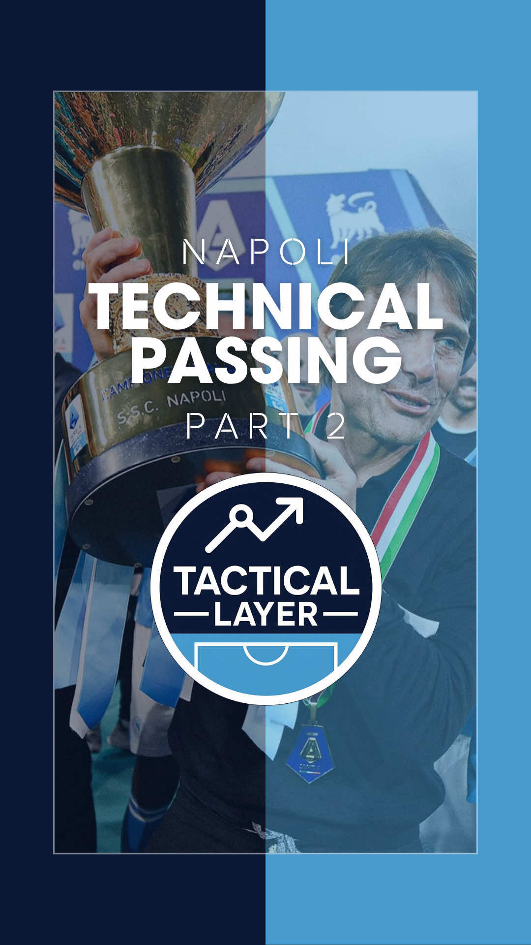 Napoli 10-Player Passing Activation 💙⚽ 2 progressions — tempo, timing, and third-man play. 1️⃣ Diagonal pass → receive on the back foot → 2 touches, always follow your pass. 2️⃣ Add 1-touch third-man combination + 1-2s around central mannequins. #Napoli #Soccer #SoccerTraining #SoccerDrills #PlayerDevelopment  