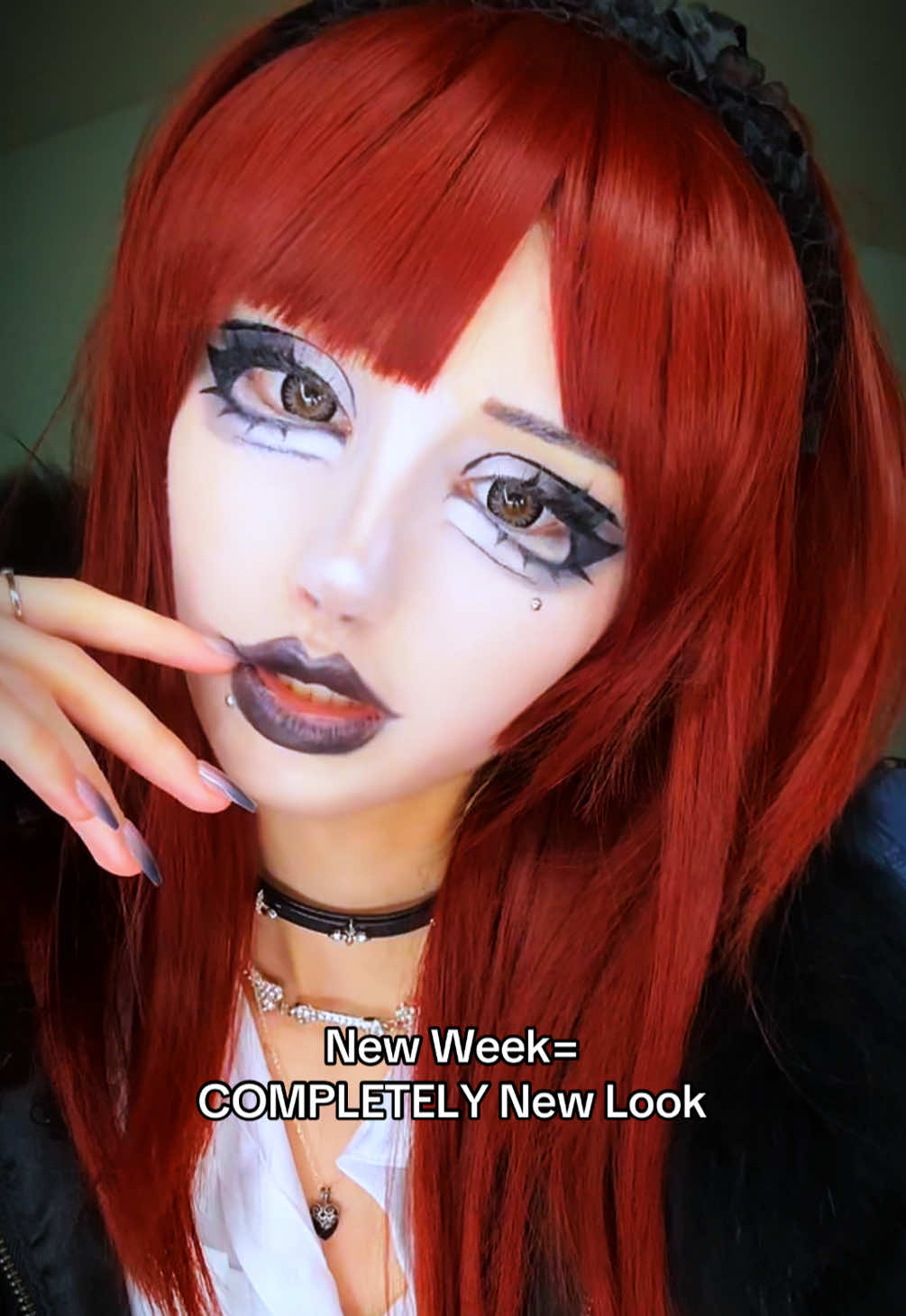 I’m pretty sure this has become my specialty atp 😭 #vkei #visualkei #vkeimakeup #makeuplook #newlook 