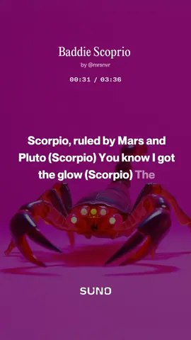 #Suno #scorpio #scorpio♏️ #octoberbaby 