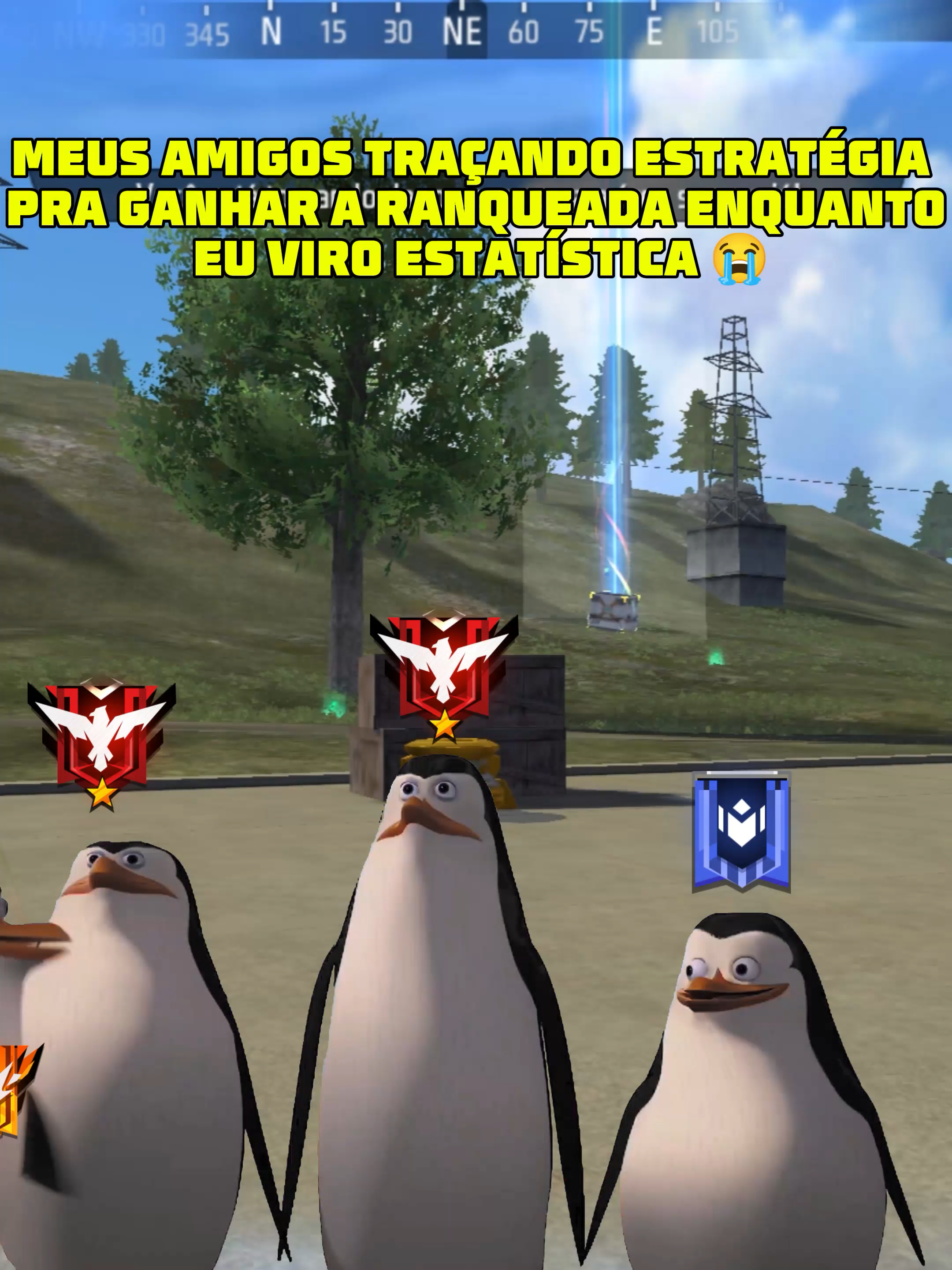 Quando todo mundo é Mestre e você só quer não morrer nos primeiros 2 minutos 😅 #freefire #freefirebrasil 🇧🇷 #Freefirememe #meme #humorgamer