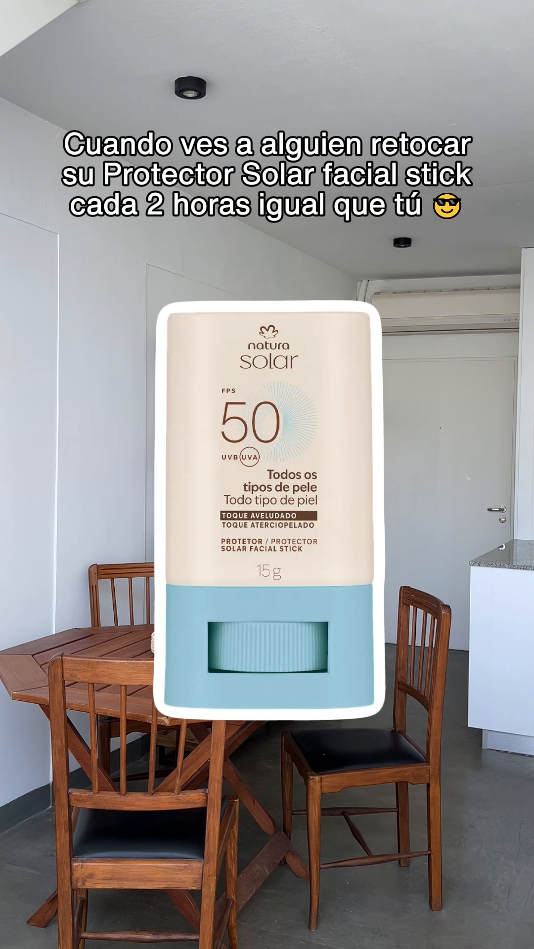 No olvides retocar tu Protector facial Natura Solar cada 2 horas ✌️ Envía este recordatorio 🧡 #NaturaSolar