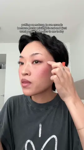 a theory that’s been tested again and again. people are just way kinder to me when I have makeup on 🤷🏻‍♀️  my makeup faves lately:  @COVERGIRL lash blast bond mascara  @SOSHE Beauty waterproof precision eyeliner  @sephora brow pencil in ebony  @Fenty Beauty gloss bomb heat in hot cherry @DanessaMyricksBeauty yummy skin setting spray  #monolidmakeup #minimalmakeup #prettyprivilege #makeup #beauty #grwm 