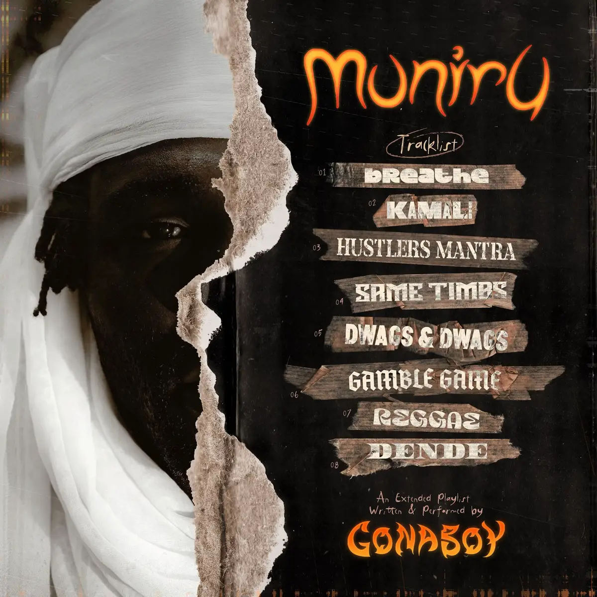 #Muniru official tracklist and credits. Allah bless you 