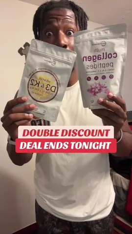 Two essentials. One powerhouse combo. ✨ Multi Collagen Peptides (1 lb) + Vitamin D3 K2 10 000 IU = glow, strength & immunity. Fuel your body → feel unstoppable. #MicroIngredients #CollagenPeptides #VitaminD3K2 #WellnessDaily #TikTokShopFinds