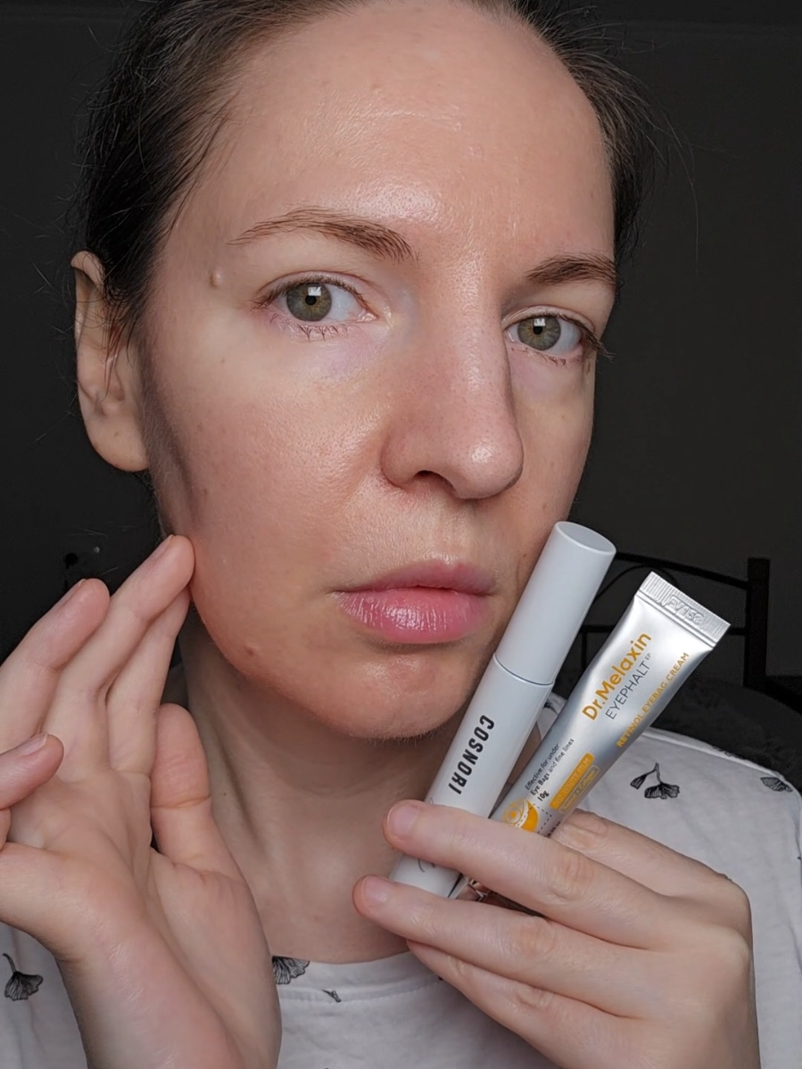 Simple Eye Care Routine  Use my YesStyle reward code for extra discount: BT011122 Step 1: Dr. Melaxin Eyephalt Retinol Eyebag Cream — targets fine lines, puffiness, and dark circles for a smoother, brighter look. Step 2: Cosnori Long Active Eyelash Serum — nourishes and strengthens lashes, helping them look longer and fuller. Quick, easy, and perfect for refreshed eyes! #EyeCare #drmelaxin #Cosnori #EyeCream #EyelashSerum @YesStyle @Dr Melaxin Official @코스노리 