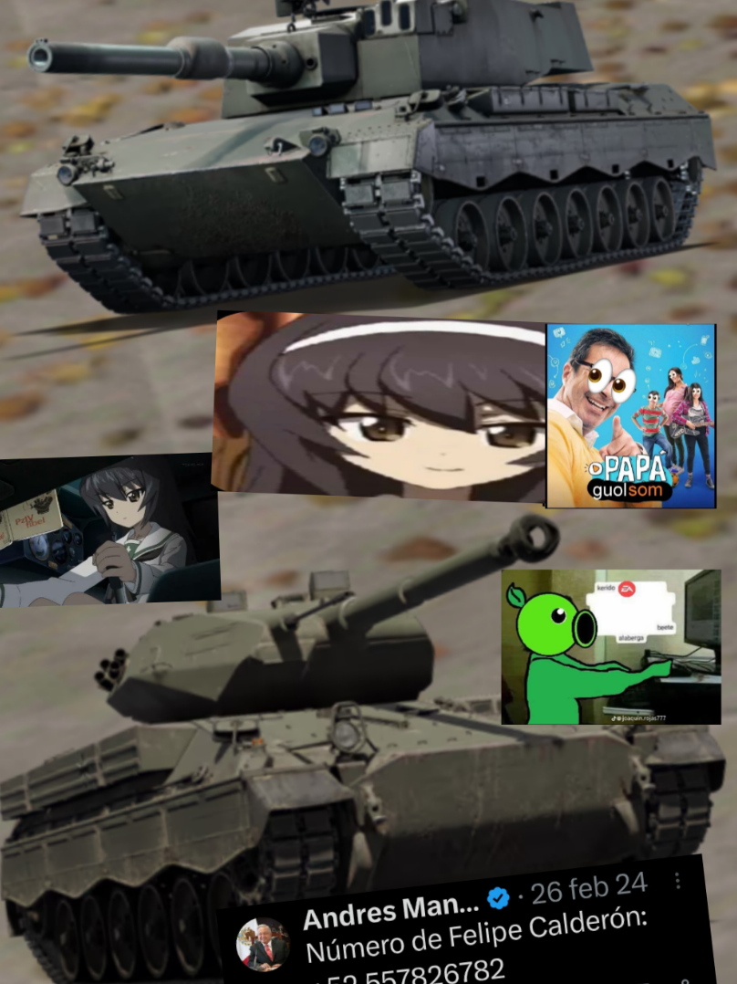 Leopard 2 de papel y CLOVIS en WarThunder Mobile j #fyp #warthunder #warthundermobile #loquendo #humor 