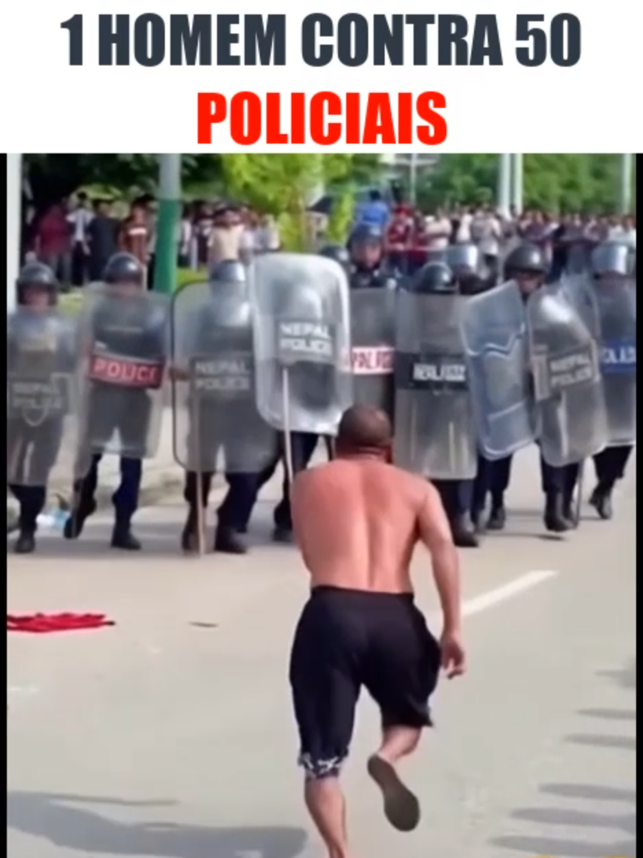 Este homem é corajoso mesmo