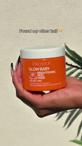 Feeling dull? Peel your way with Glow Baby Brightening Peel Pads 10% AHA + BHA for brighter skin with our multi-acid-complex re-texturizing peel pads ✨🍊