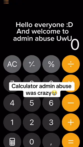 Craziest admin abuse ever😭 #calculator #adminabuse #meme #event #lol