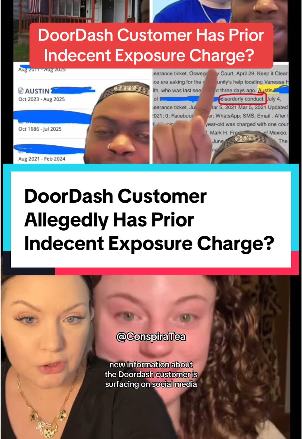 New information has surfaced alleging that the DoorDash customer has a prior indecent exposure charge. The case is allegedly sealed. What I did find is that he was arrested for aggravated DWI in August and the case is ongoing. @KC Speaks 🇭🇹🇩🇴 #truecrimetok #truecrimestory #doordash #doordashdriver #fired  