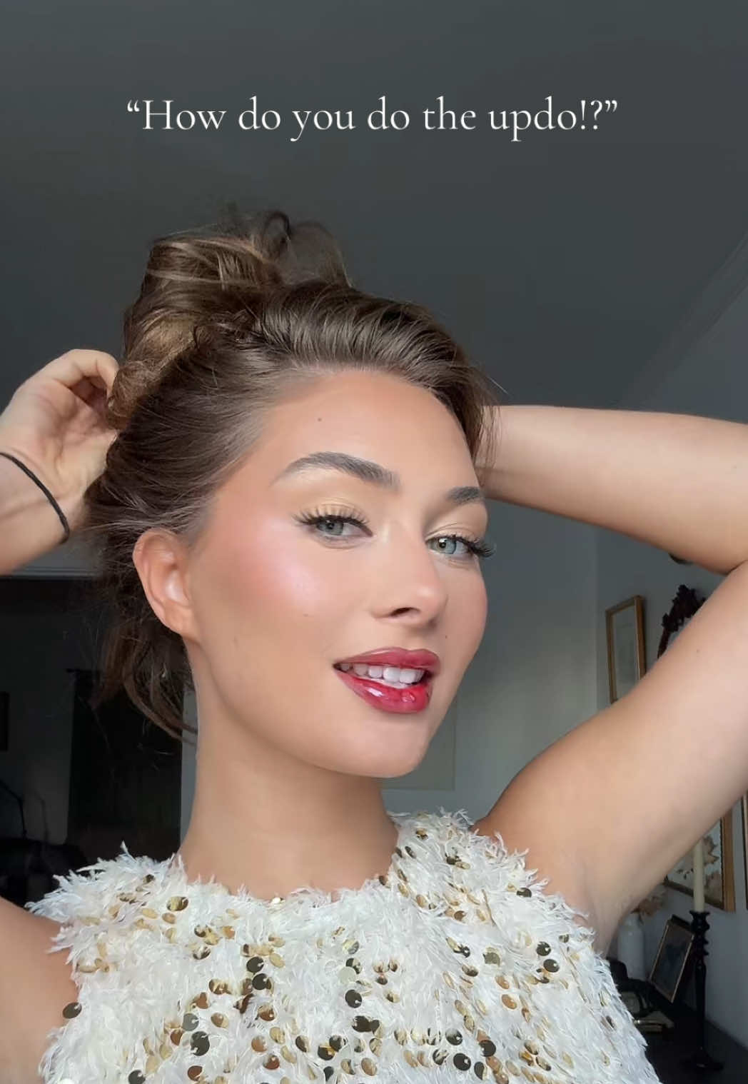 messy updo for the win 