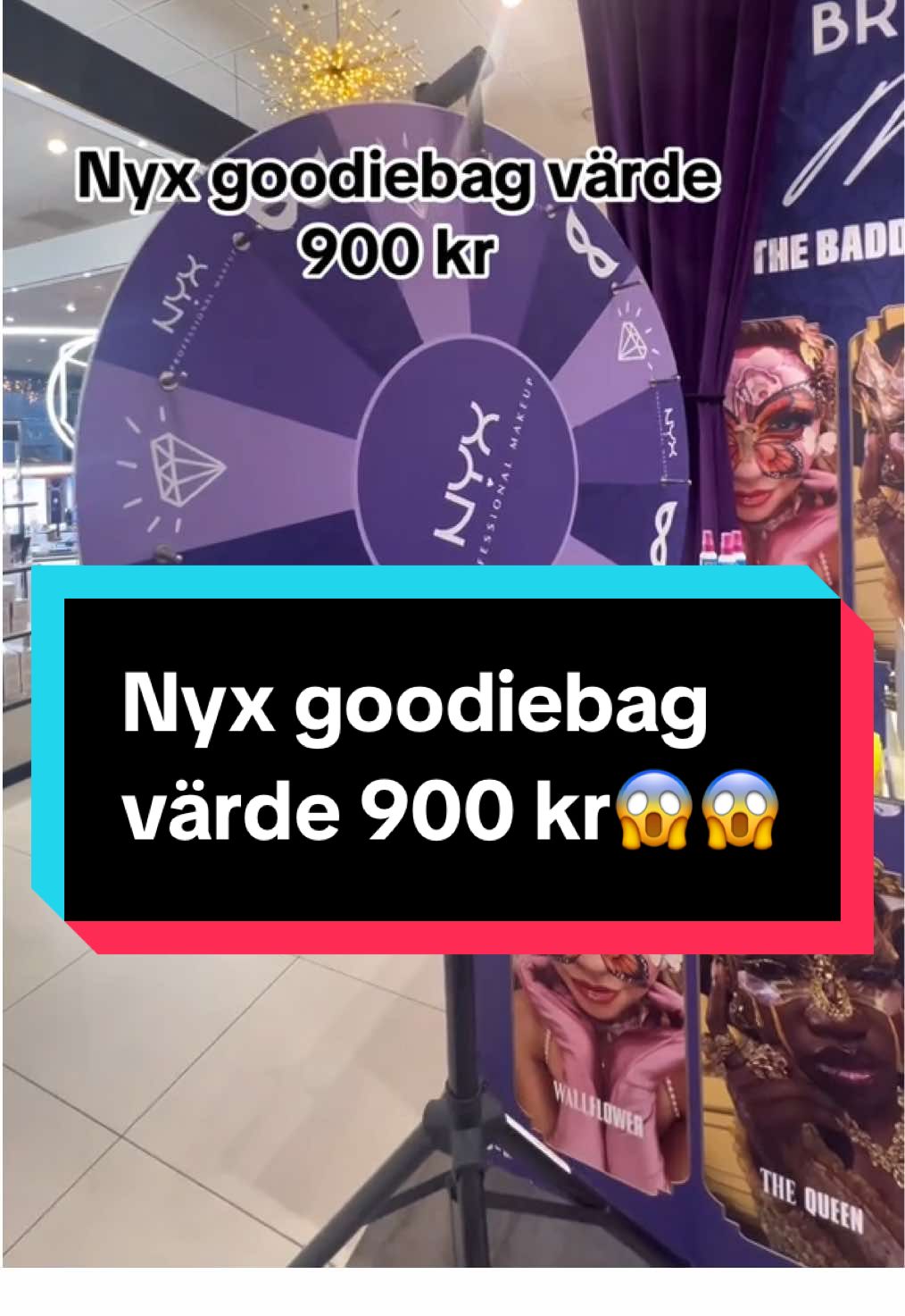 Missa inte fredag!! @NYXCosmeticsNordics goodiebag till första 50 pers!!!   Video credit- åhlens och nyx 😍 . . . . #goodiebag #nyxcosmetics #gratis #popup #piscesdiary 