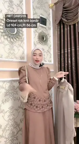 HRT DARSYA SET LENGAN INARA#setrokbordirknit #stelanrokbordirknit #fypシ #fypmasukbrandatiktok 