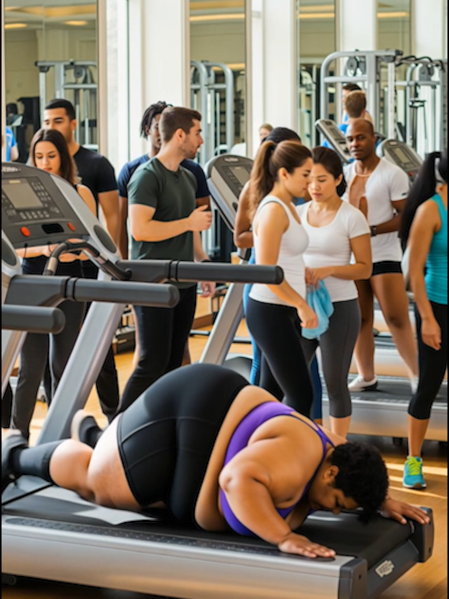 Fitness Fail of the Day 😆. #funnyvideo, #gymfails, #treadmill
