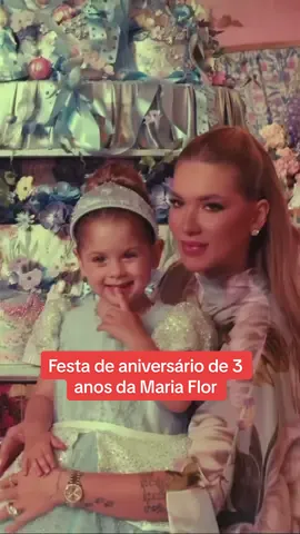 Festa de aniversário de 3 anos da Maria Flor 💜 #virginia #mariaflor 