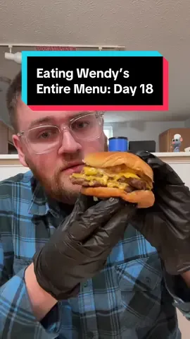 Day 18 of eating Wendy’s until I’ve had the entire menu in the LEAST amount of bites possible Items Had: 1. Dave’s Triple #eatingshow #Foodie #mukbang #wendys #foodchallenge 