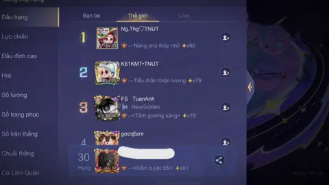 Acc thứ 2 lên thách đấu của mình trong mùa #xuhuongtiktok #tiktok 