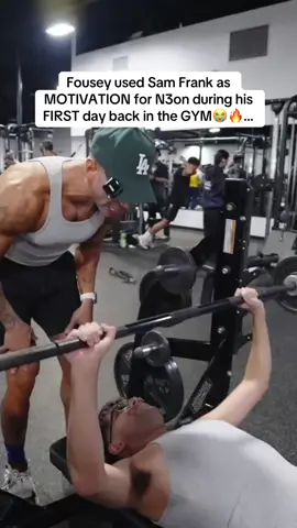 Fousey used Sam Frank as MOTIVATION for N3on during his FIRST day back in the GYM😭🔥… #n3on #fousey #samfrank 