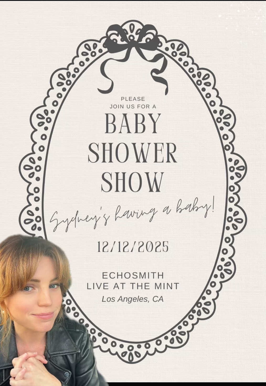 I get to share the best news with you 🥹 SO excited for our baby shower show 🤎🤎🤎 #echosmith #babyshower #OnTour #livemusic #greenscreen 