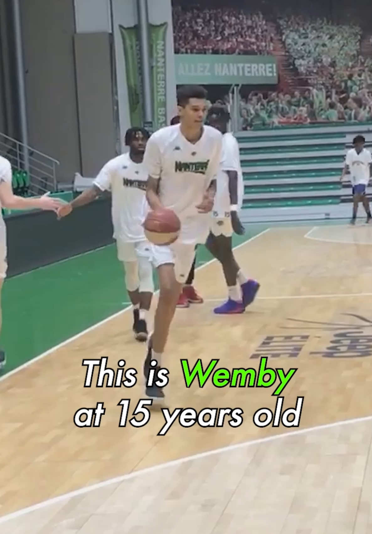 Wemby really has always been HIM 😤 @Victor Wembanyama #basketball #wemby #NBA #europe #france 