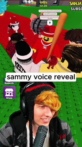 sammy did a voice reveal in steal a brainrot