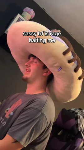 He stole my Dunkin Spider Plushie 😭 #dunkindonuts #spiderdonut #dunkin #plushie 