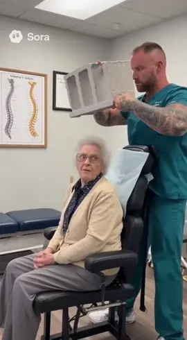 Interesting technique 🤨 #fyp #chiropractor #sora #viral 