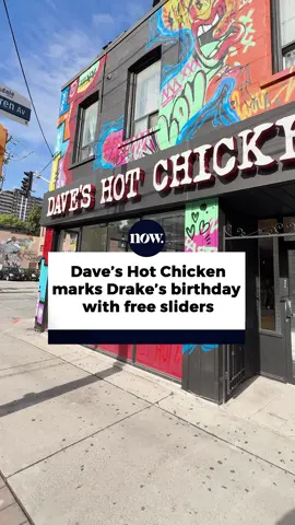 Free sliders for Drake’s birthday! Dave’s Hot Chicken treats fans as they celebrate the rapper’s big day. #Drake #DavesHotChicken