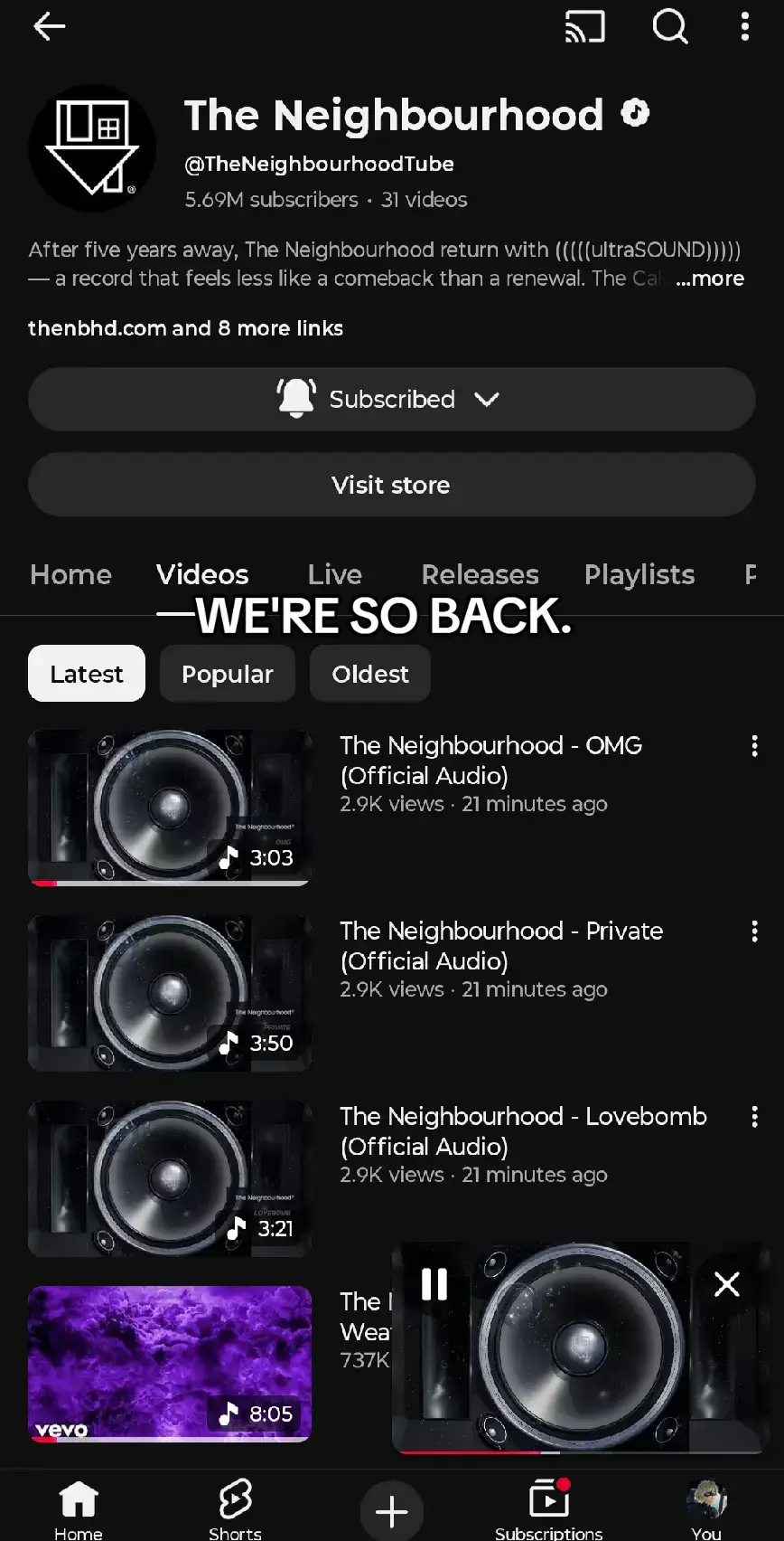 (((((ULTRA SOUND))))) RELEASES NOVEMBER 14 MARK IT DOWN PEOPLE!! #fyp #theneighbourhood #sweatherweather #jesserutherford #music 
