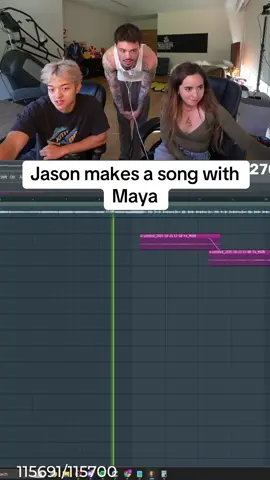 Jason makes a song with Maya #jason #maya #song #faze #viral 