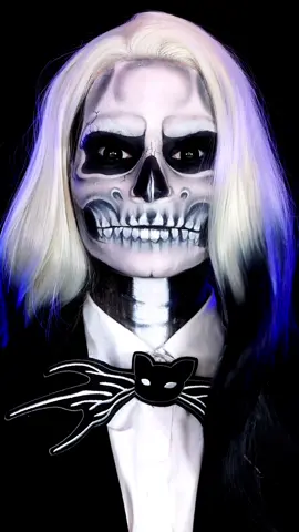 What’s this? 💙🖤  A Nightmare Before Christmas duo come to life! Bringing my two favorite characters together, Sally and Jack Skellington, for a little Halloween magic straight from Halloween Town 🎃✨ #JackAndSally #NightmareBeforeChristmas #TimBurtonAesthetic #HalloweenMakeup #31daysofhalloween 