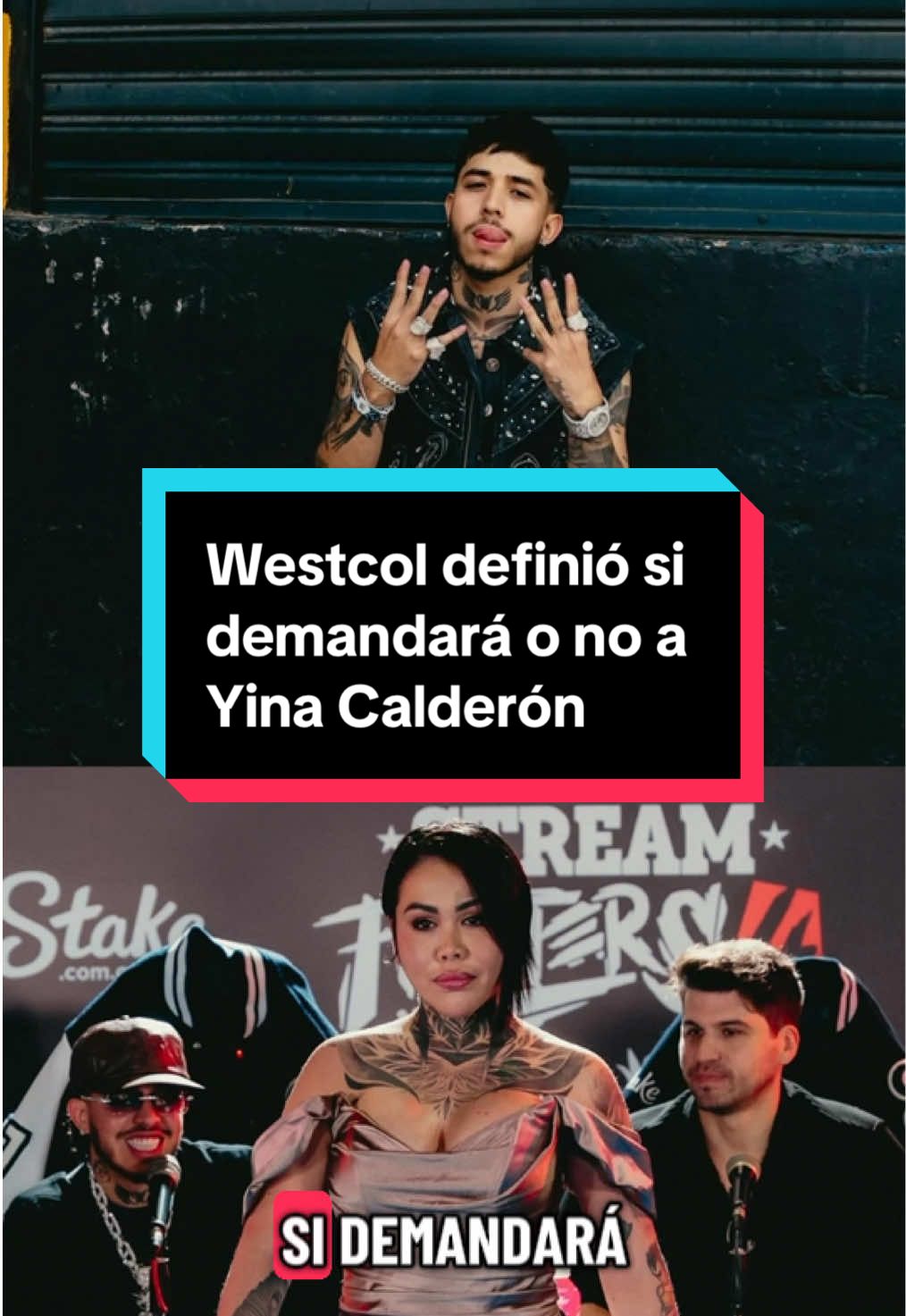 Westcol también negó deberle plata y que prefiere estar lejos de ella por su paz mental. #westcol #yinacalderon #demanda #fyp 