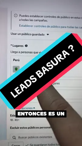 Te llegan puros leads basura ? #traffikerdigital #facebookads #metaads #campañaspublicitarias #anuncios 