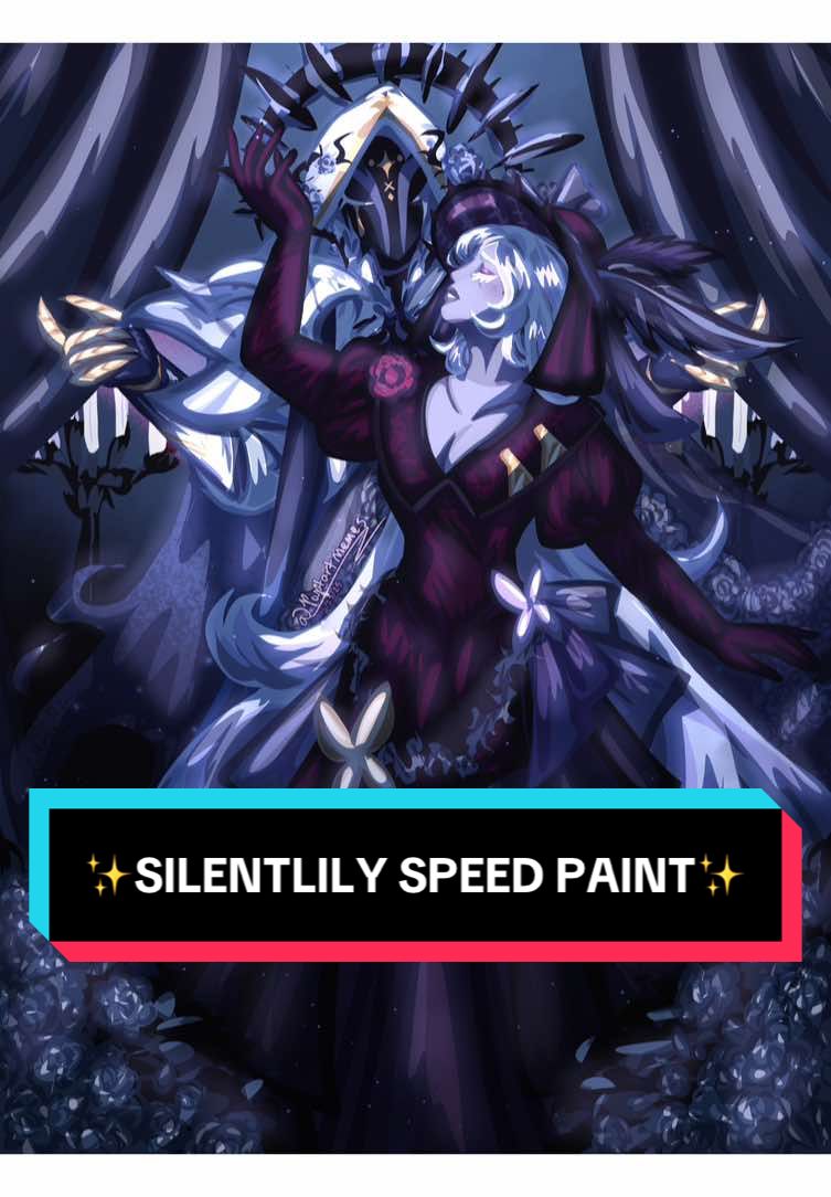 HERES THE SPEED PAINT!! I LOVE THESE COSTUMES SO BAD!!😭💕💕#fyp #cookierunkingdom #silentsaltcookie #whitelilycookie #phantomoftheopera 