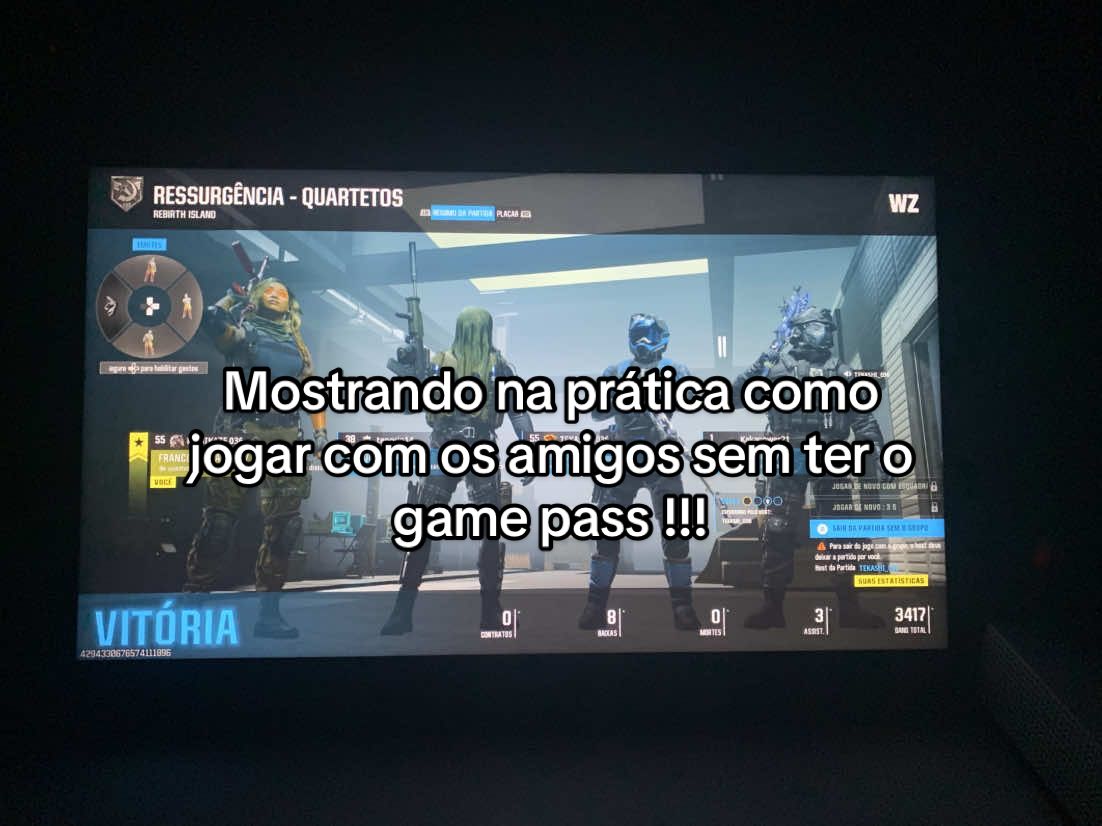 Como jogar com os amigos sem ter o game pass !! Mostrando na Pretica !! #codwarzone #buggamepass #xboxone #naoconsigojogar #gamepass 