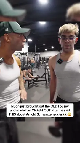 N3on just brought out the OLD Fousey and made him CRASH OUT after he said THIS about Arnold Schwarzenegger 👀😳 | #n3on #fousey #gym #arnoldswarzenager #arnoldschwarzengegger 