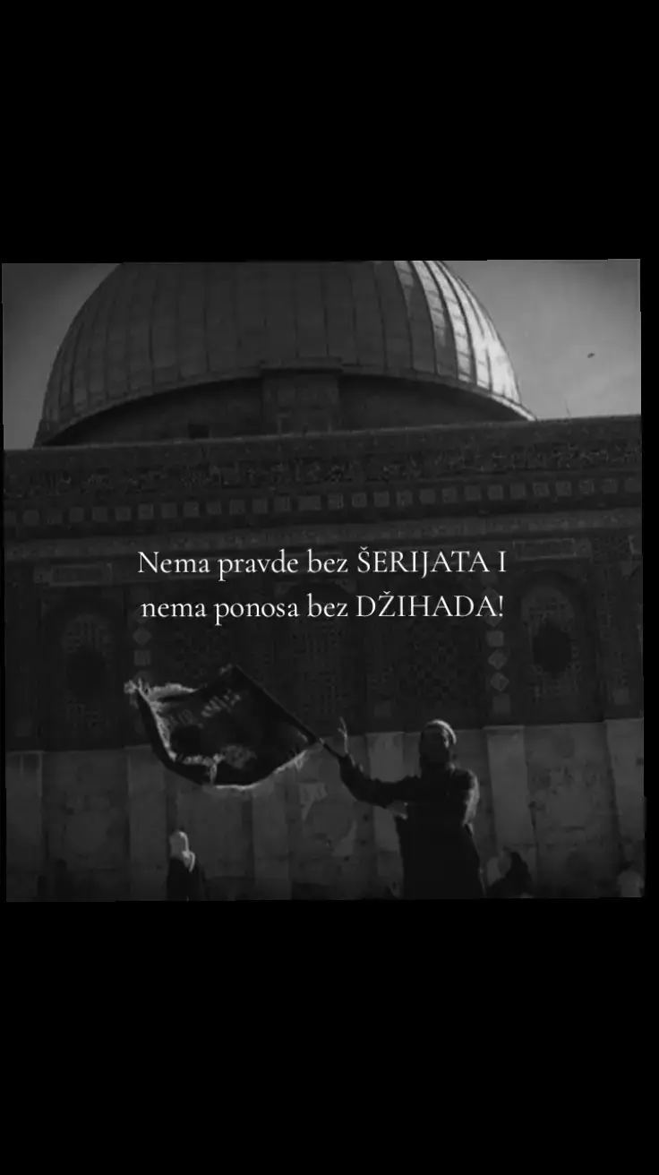 Palestina će se osloboditi samo borbom na Allahovom putu. { وَمَا لَكُمۡ لَا تُقَٰتِلُونَ فِي سَبِيلِ ٱللَّهِ وَٱلۡمُسۡتَضۡعَفِينَ مِنَ ٱلرِّجَالِ وَٱلنِّسَآءِ وَٱلۡوِلۡدَٰنِ ٱلَّذِينَ يَقُولُونَ رَبَّنَآ أَخۡرِجۡنَا مِنۡ هَٰذِهِ ٱلۡقَرۡيَةِ ٱلظَّالِمِ أَهۡلُهَا وَٱجۡعَل لَّنَا مِن لَّدُنكَ وَلِيّٗا وَٱجۡعَل لَّنَا مِن لَّدُنكَ نَصِيرًا } [Sura En-Nisāʾ: 75] A zašto se vi ne biste borili na Allahovom putu za potlačene, za muškarce i žene i djecu, koji uzvikuju: 