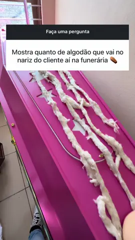 Algodão que é usado na funerária ⚰️